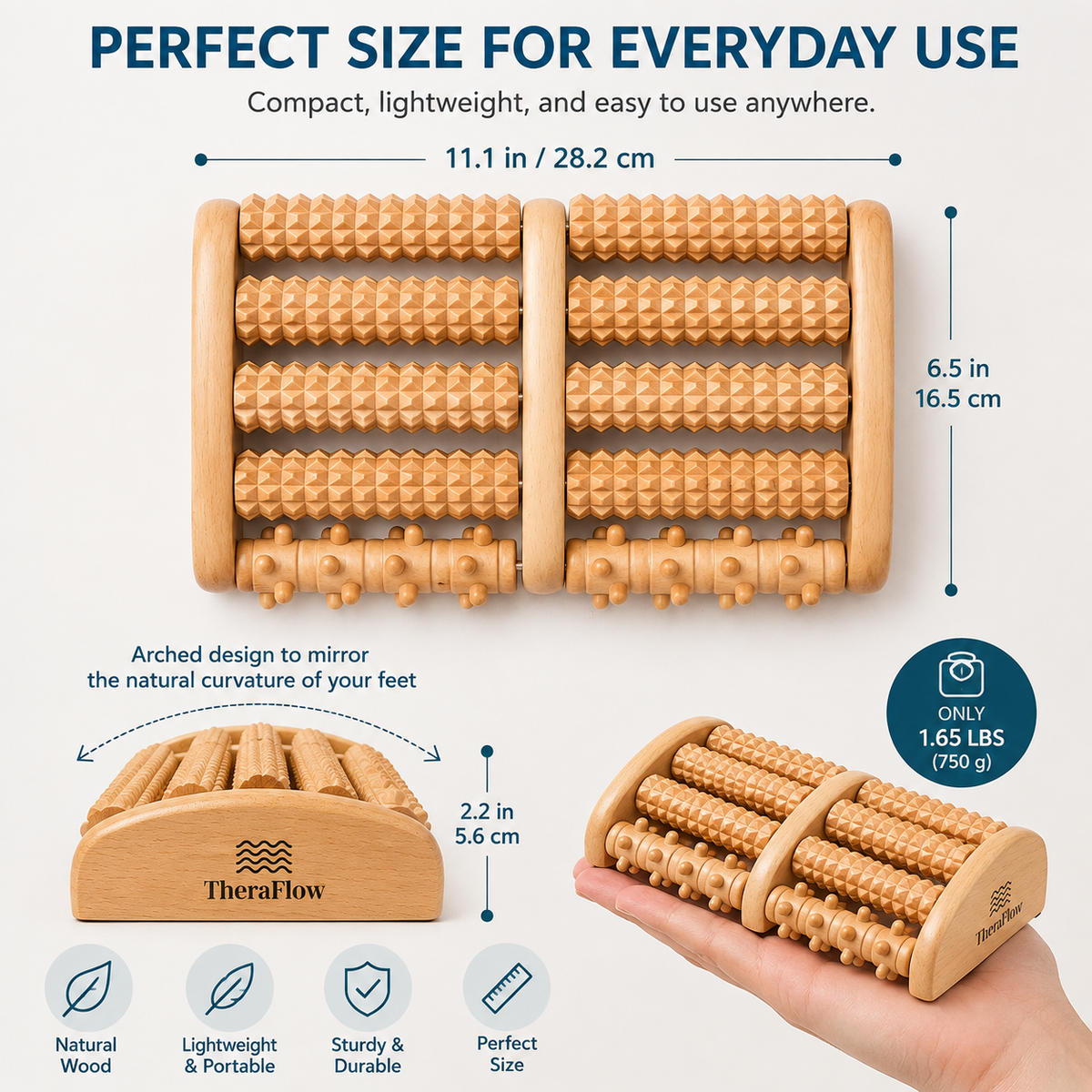 Foot Massage Roller for Arch & Heel Relief