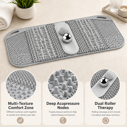 Foot Massage Acupressure Mat with Massage Balls for Foot Pain