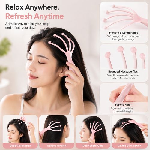 Protable Hand Held SPA Head Massager