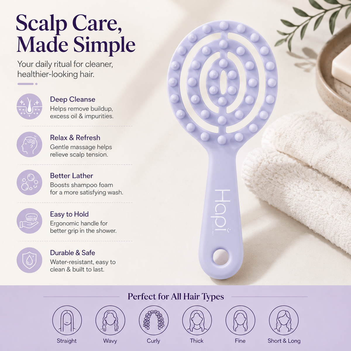 Clean Scalp Massager Brush