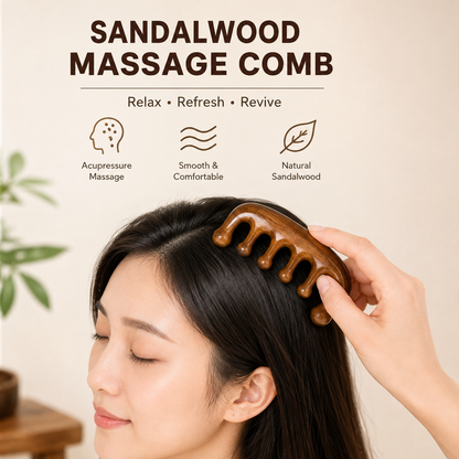 Wooden Scalp Massager